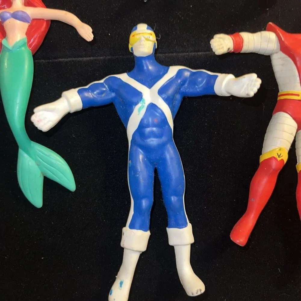 Assortment Of Action‎ Figures Some Are Bendable